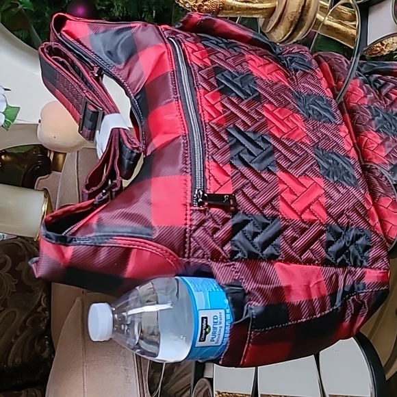 Lug Medium Crossbody Camper SE, Buffalo Check Red - Picture 3 of 5